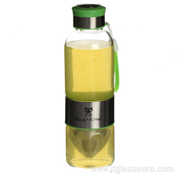 500ml hot products glass water bottle with silicone sleeve